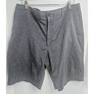 Men's Nicklaus Golf Shorts Flat Front Size 36 Gray Soft Comfort Waist 10" Inseam